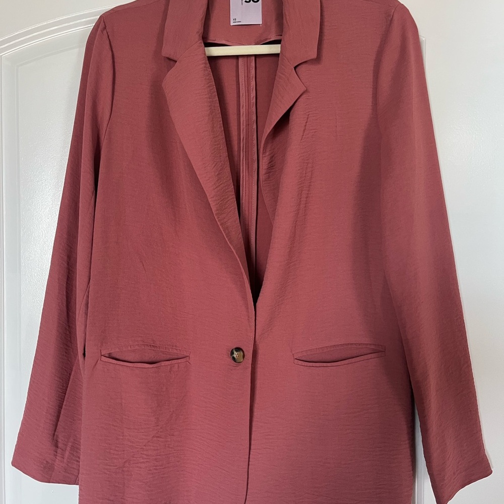 SO Pink Relaxed Fit Blazer XS